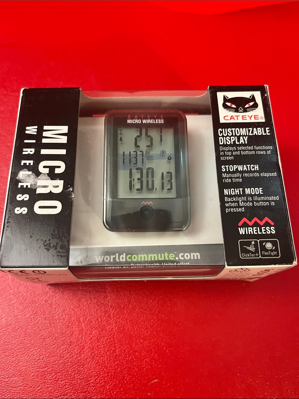 CAT EYE Cycle Computer MICRO WIRELESS CC-MC200W black New